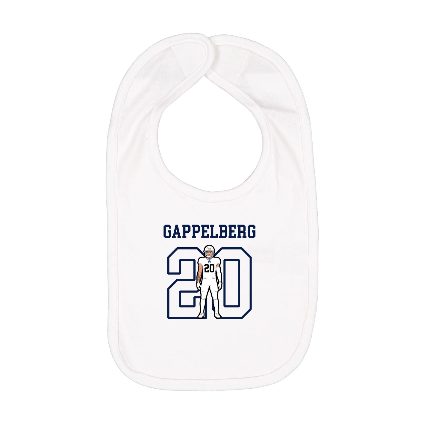 Infant Bib — Shirsey in White
