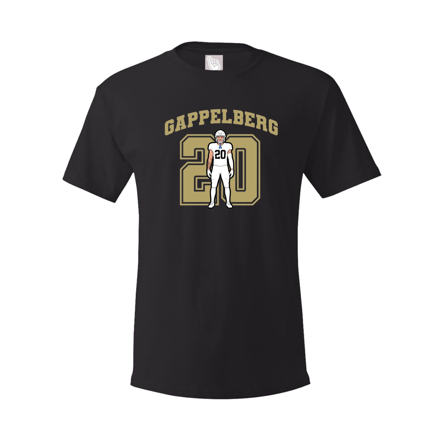 Youth Tee — Number in Black