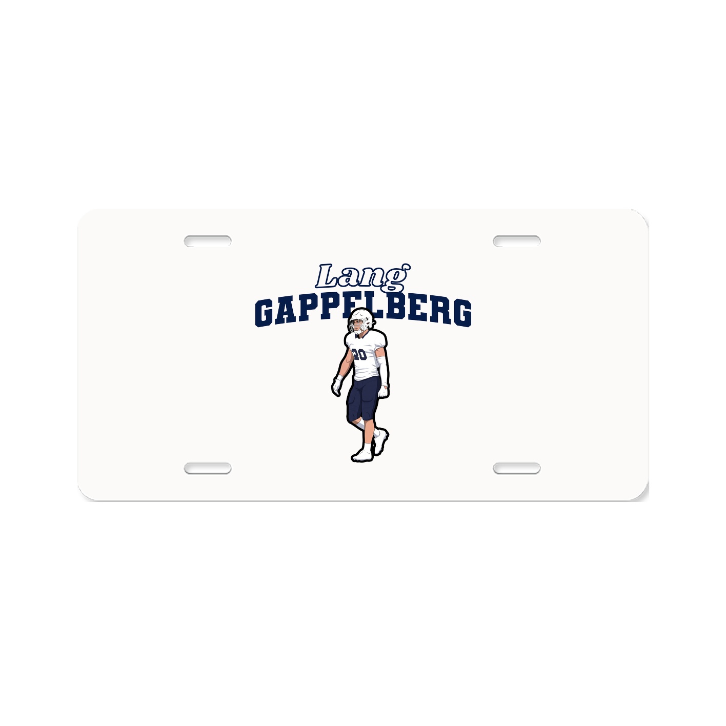 License Plate — Name Arch in Classic