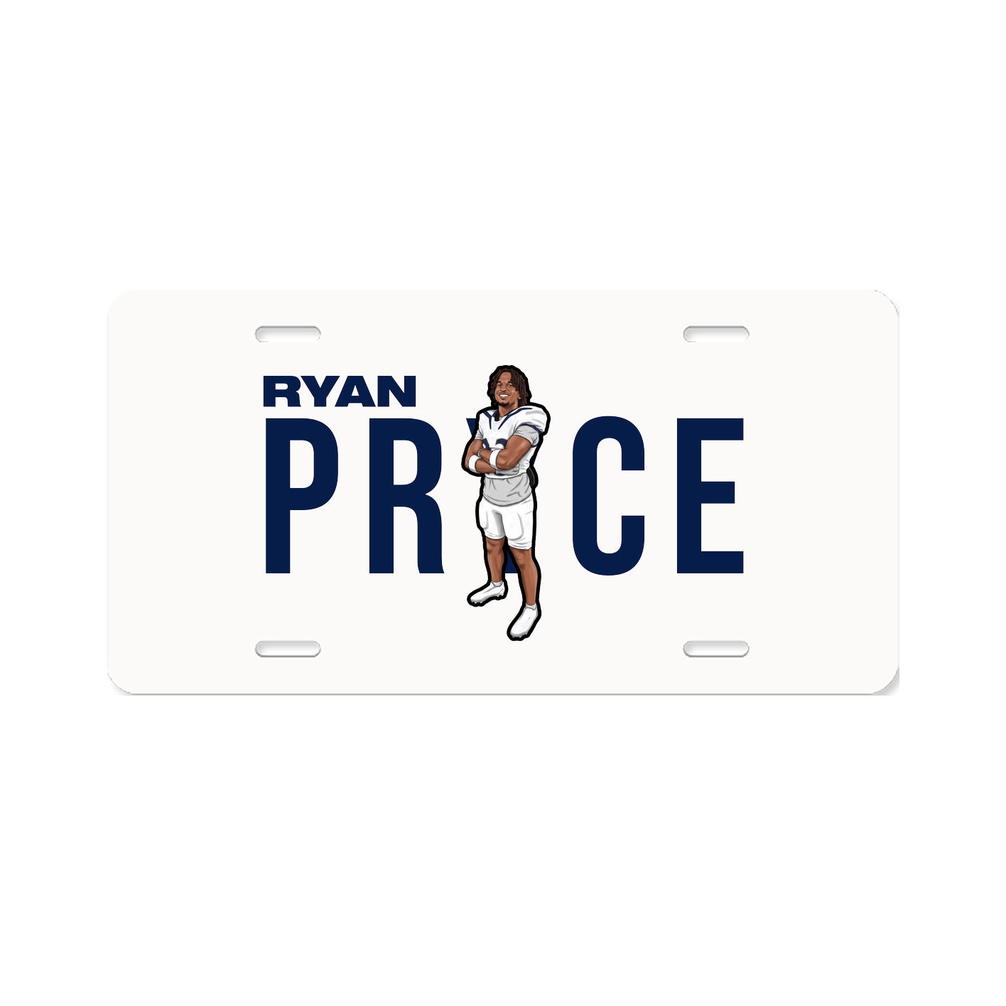 License Plate — Player Name in Classic