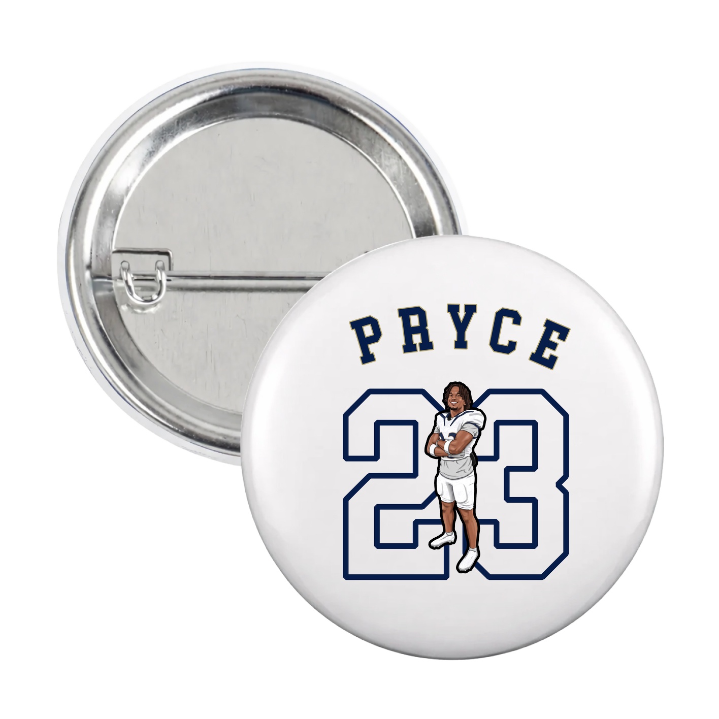 Game Day Button — Shirsey Arch in White
