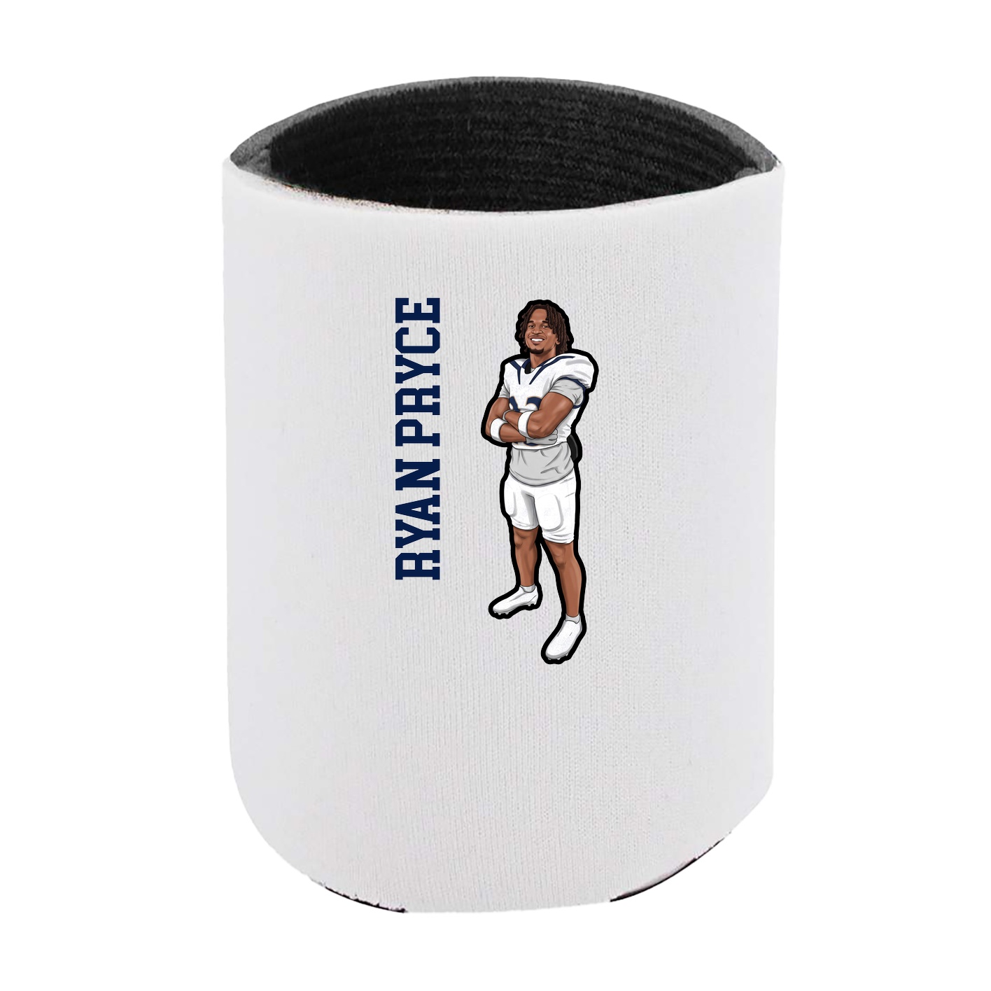 Can Holder — Name Vertical in White