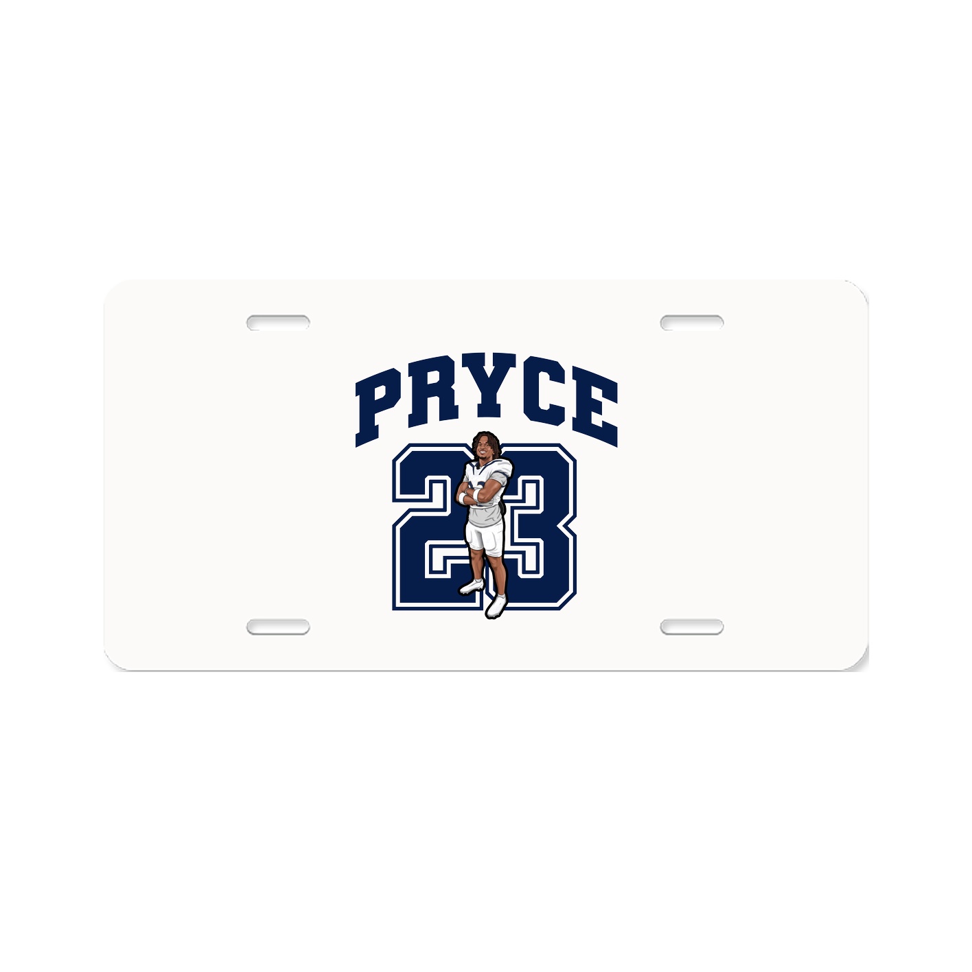 License Plate — Number in Classic