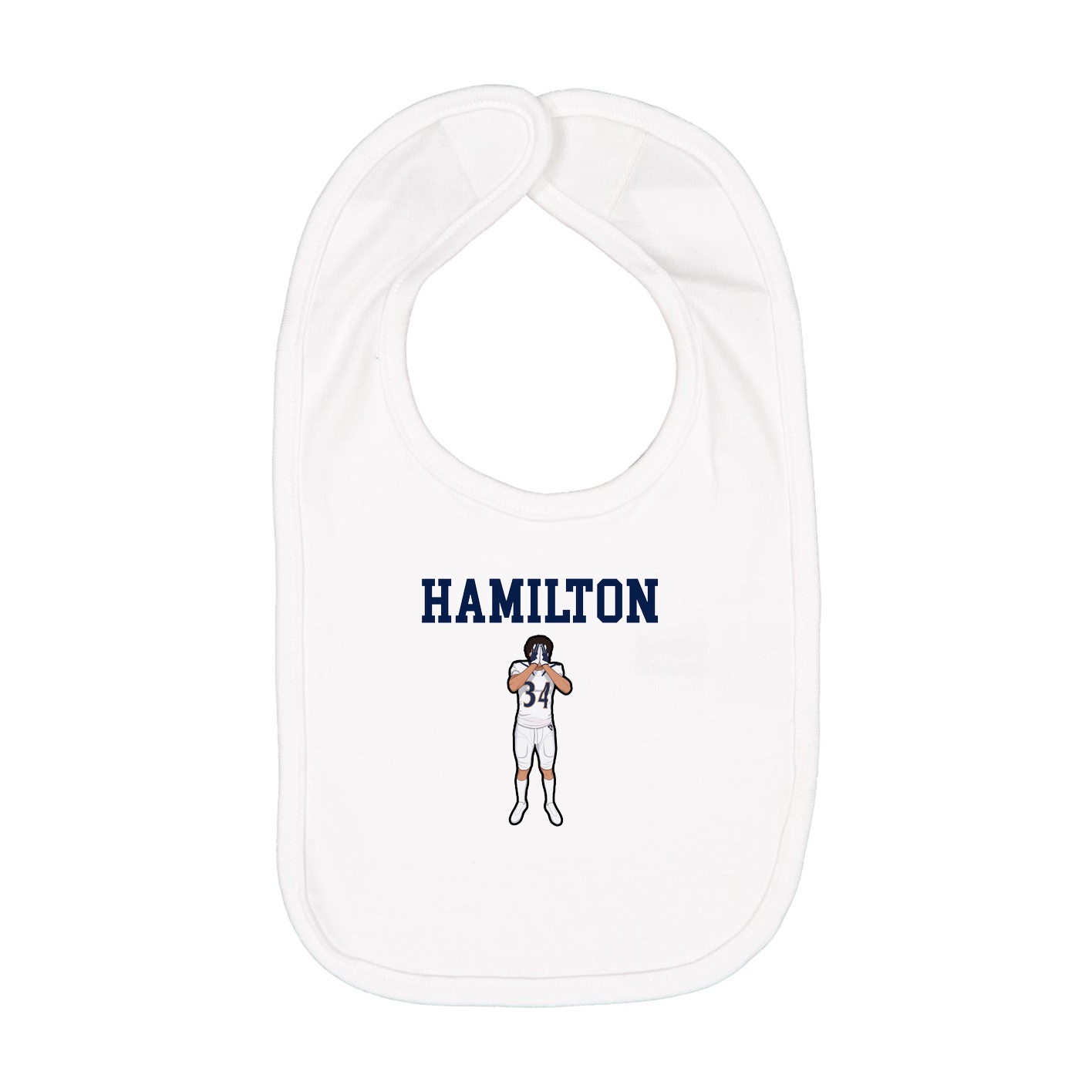 Infant Bib — Shirsey in White