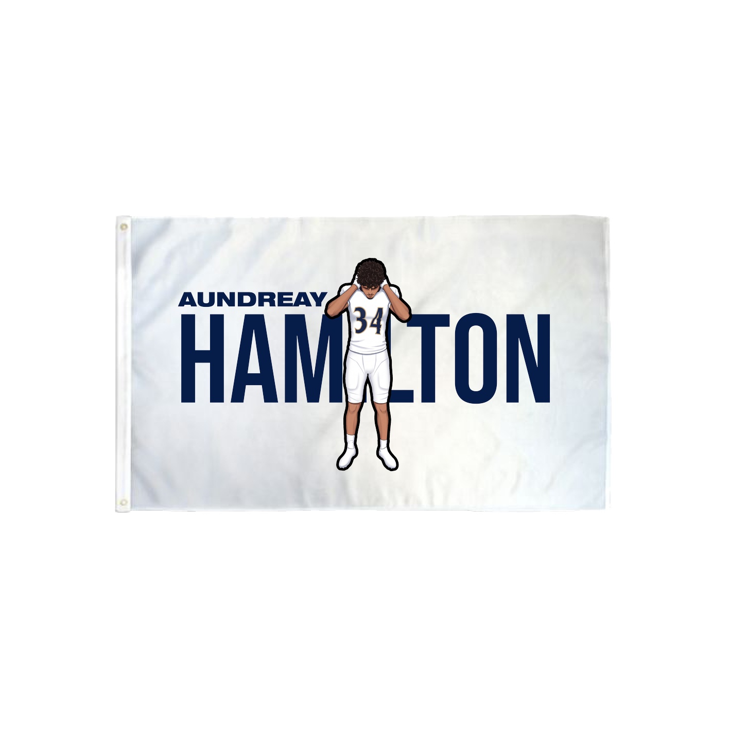 3x5 Flag — Player Name in Classic