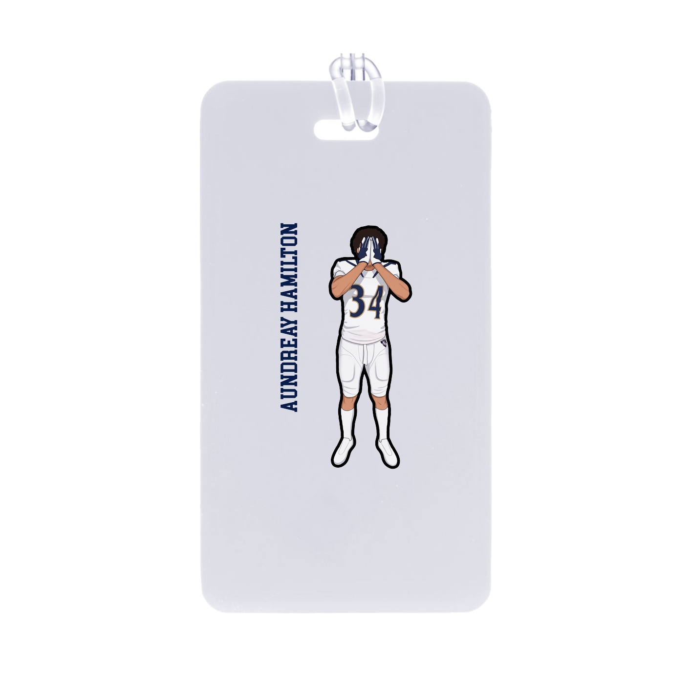 Bag Tag — Name Vertical in Classic