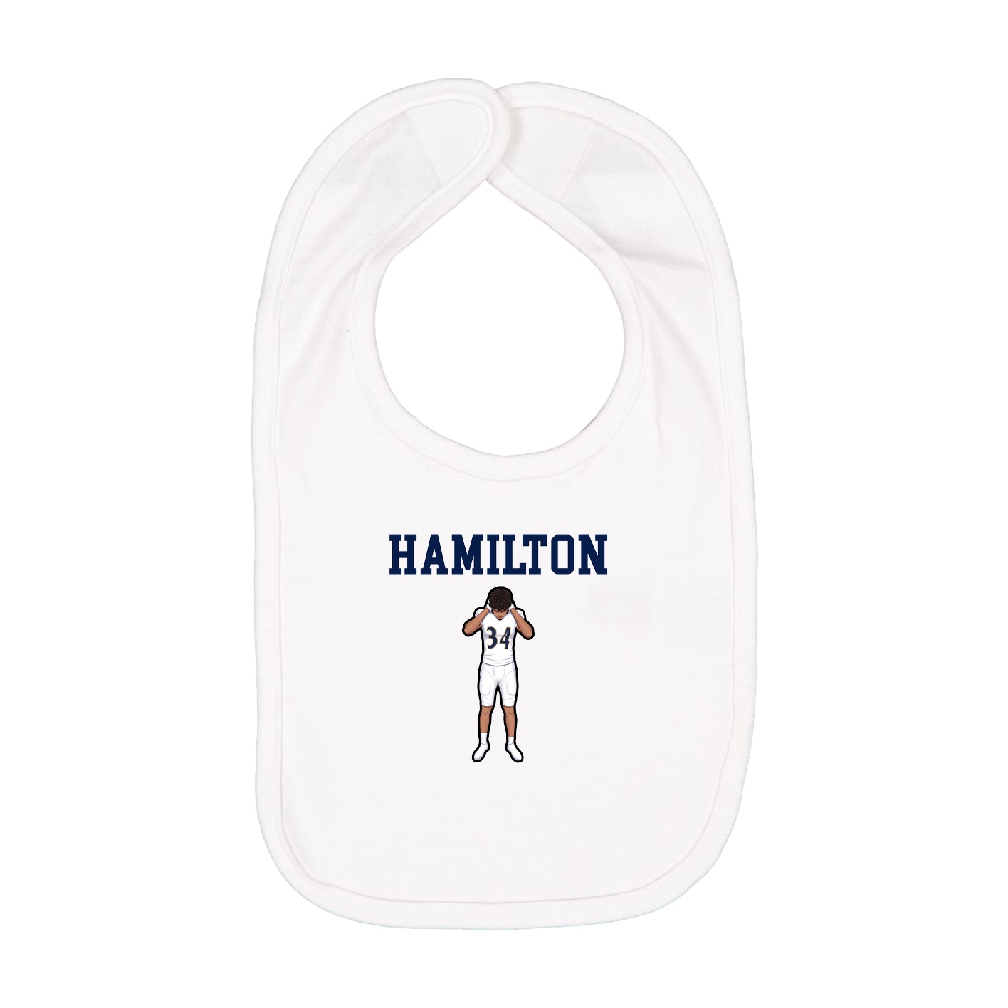 Infant Bib — Shirsey in White