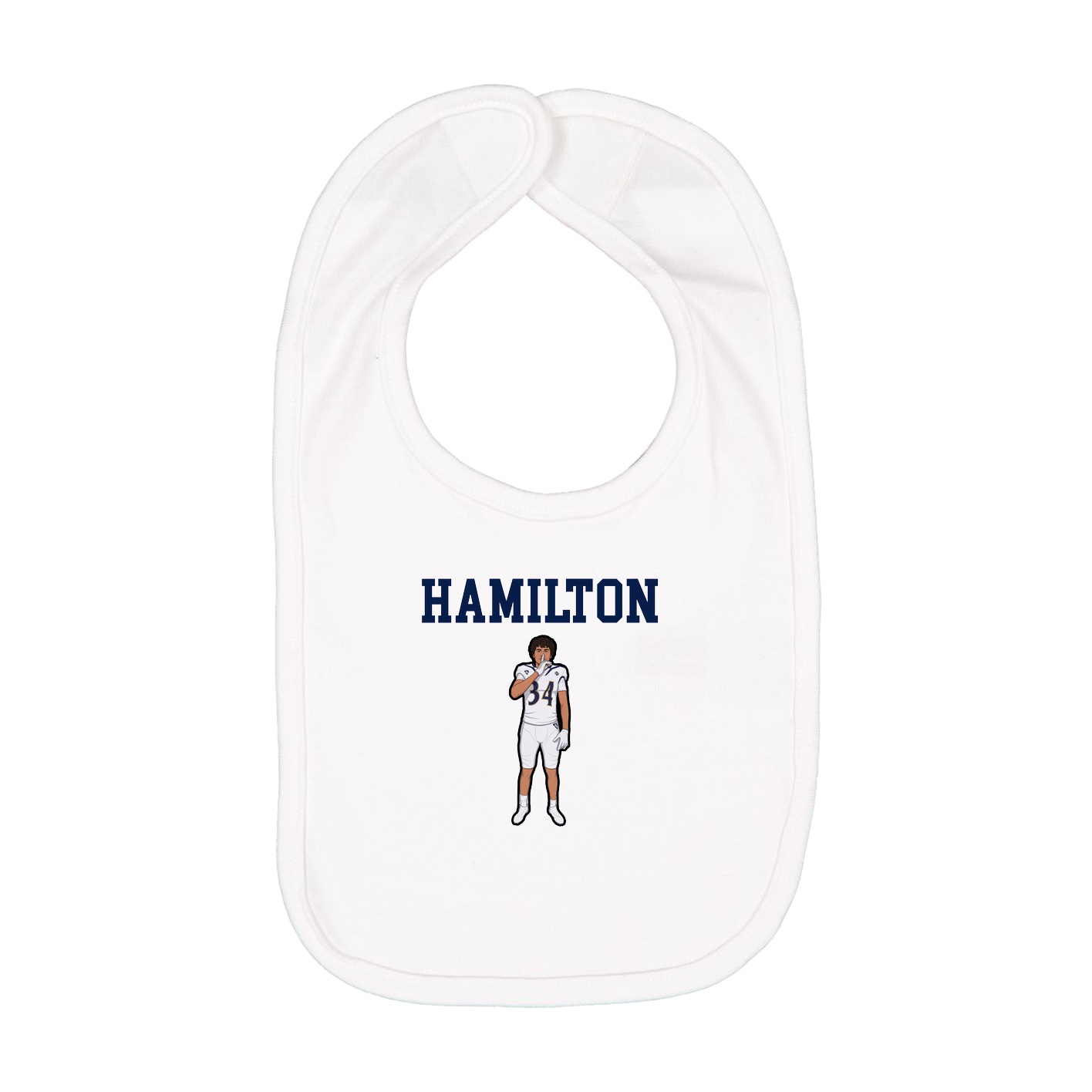 Infant Bib — Shirsey in White