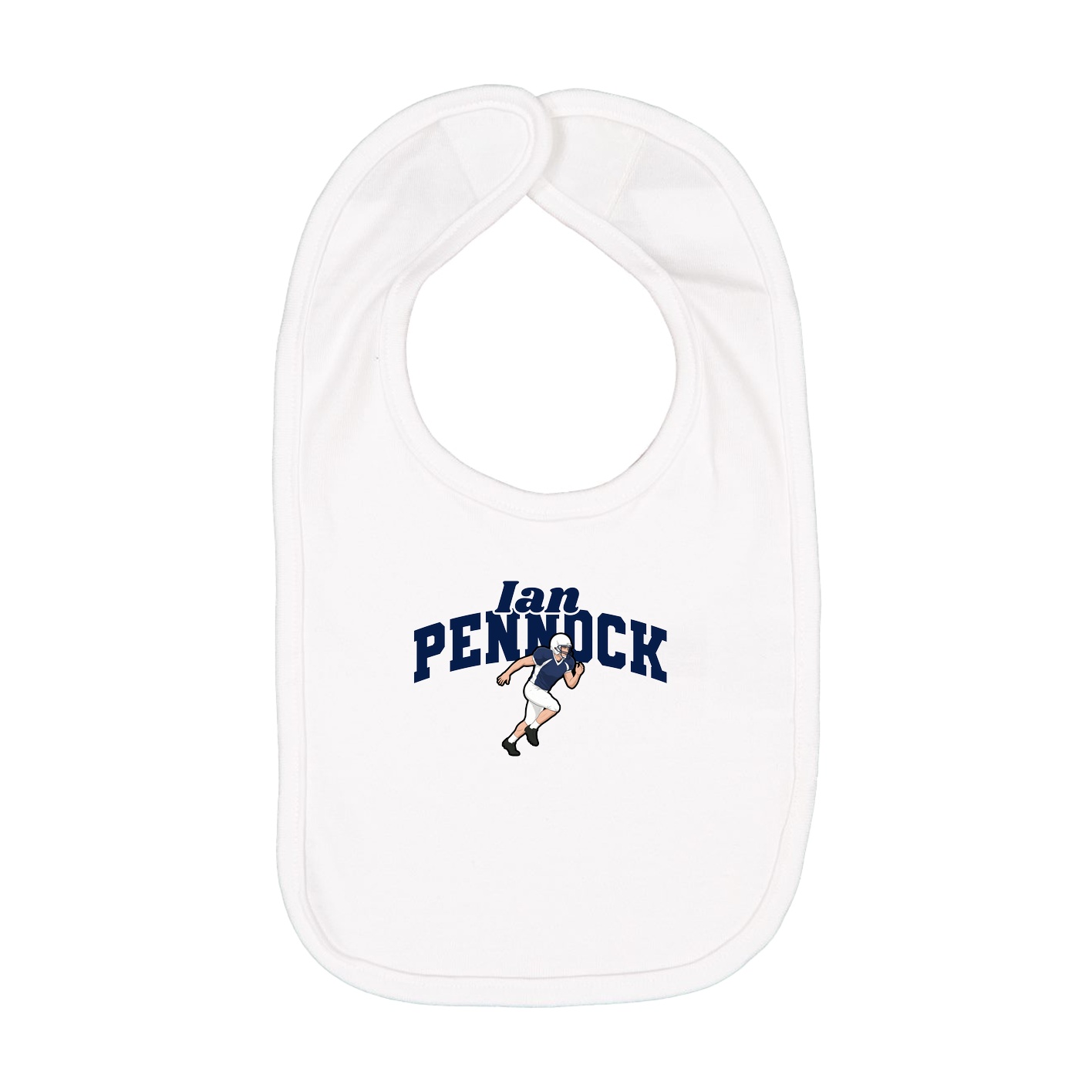 Infant Bib — Signature Arch in White