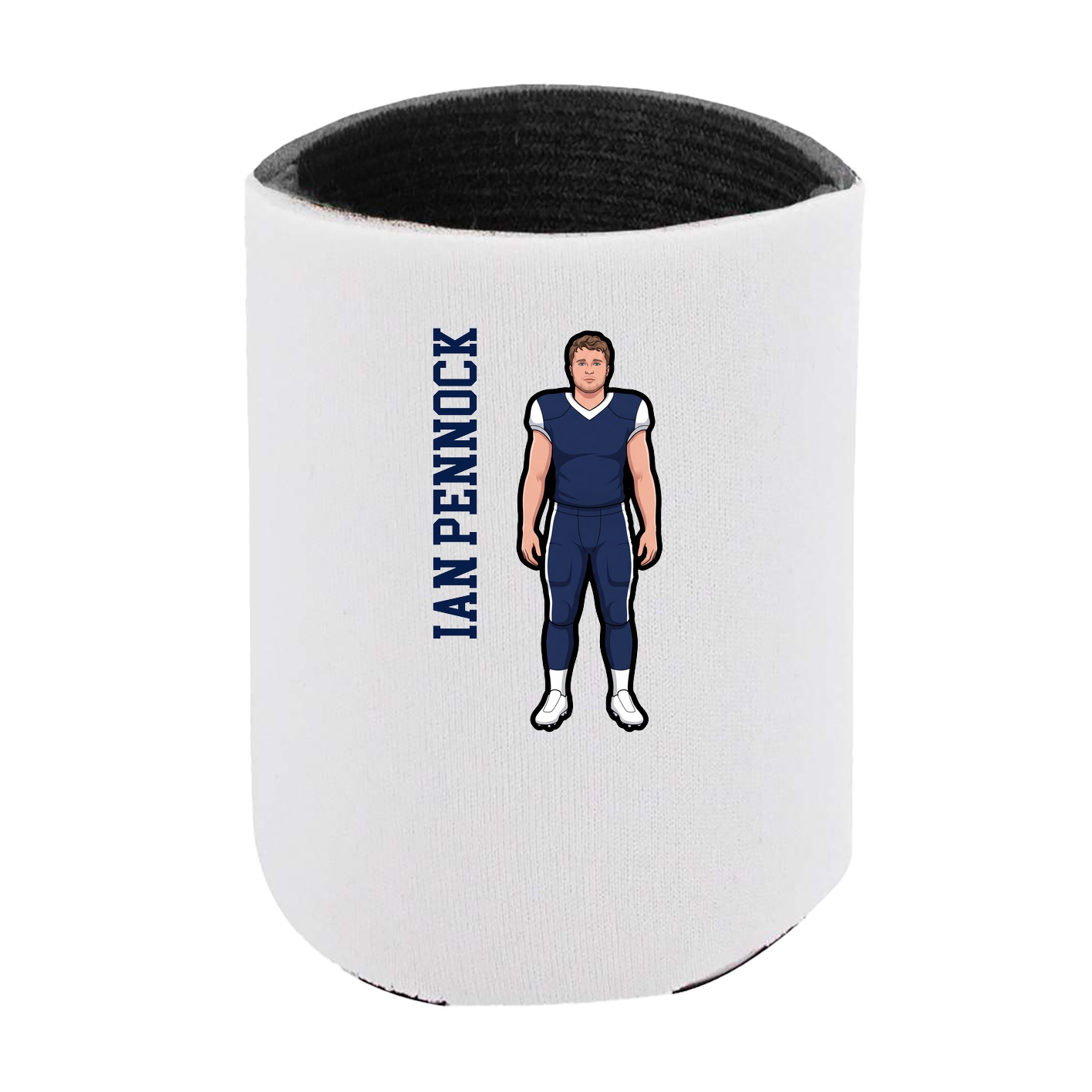 Can Holder — Name Vertical in White