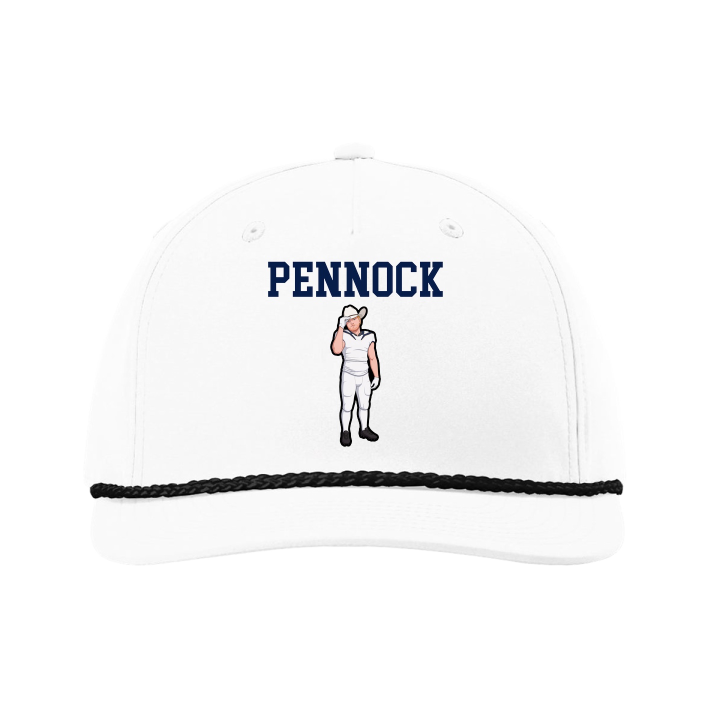Five-Panel Classic Rope Cap — Shirsey in White