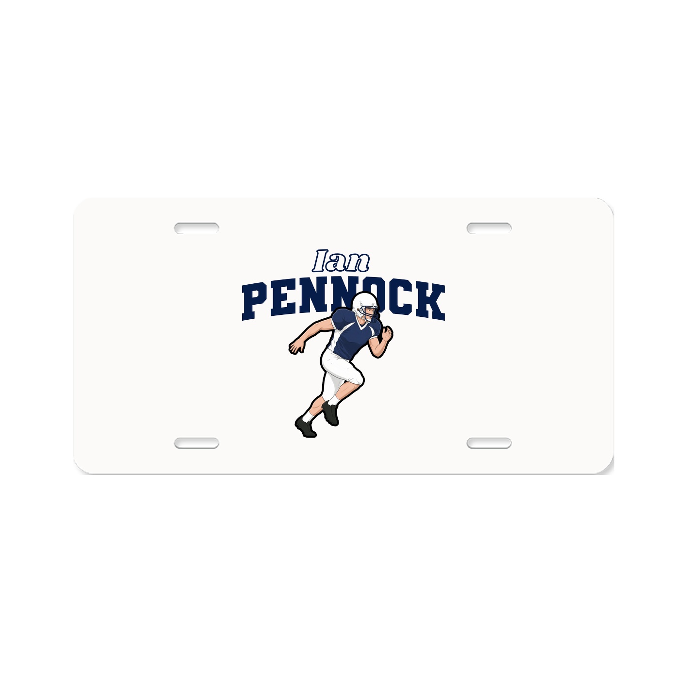 License Plate — Name Arch in Classic
