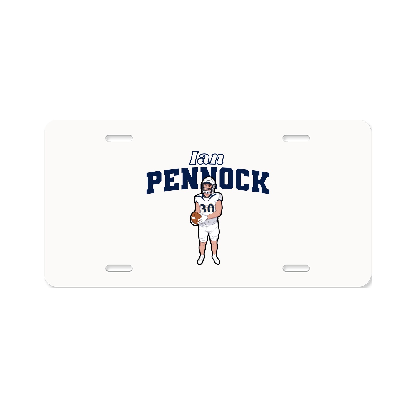 License Plate — Name Arch in Classic