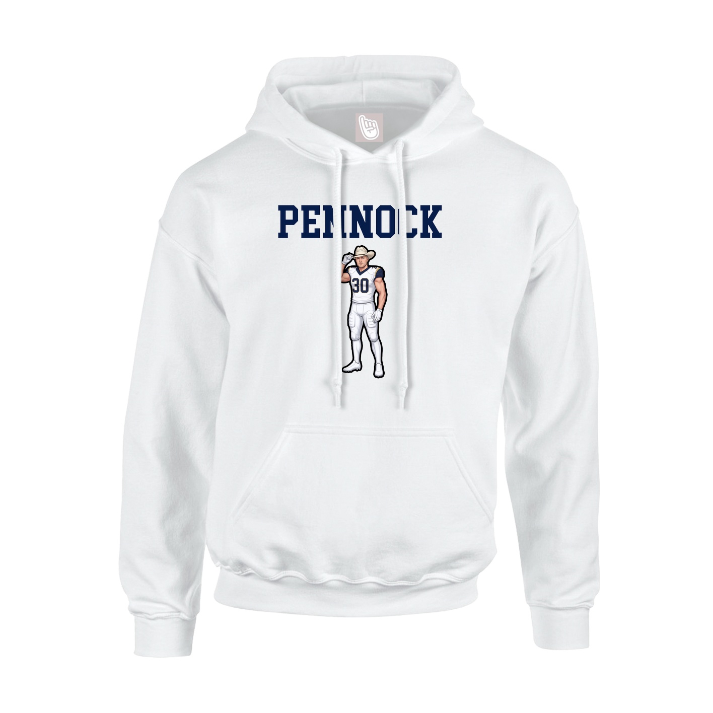 Hoodie — Shirsey in White
