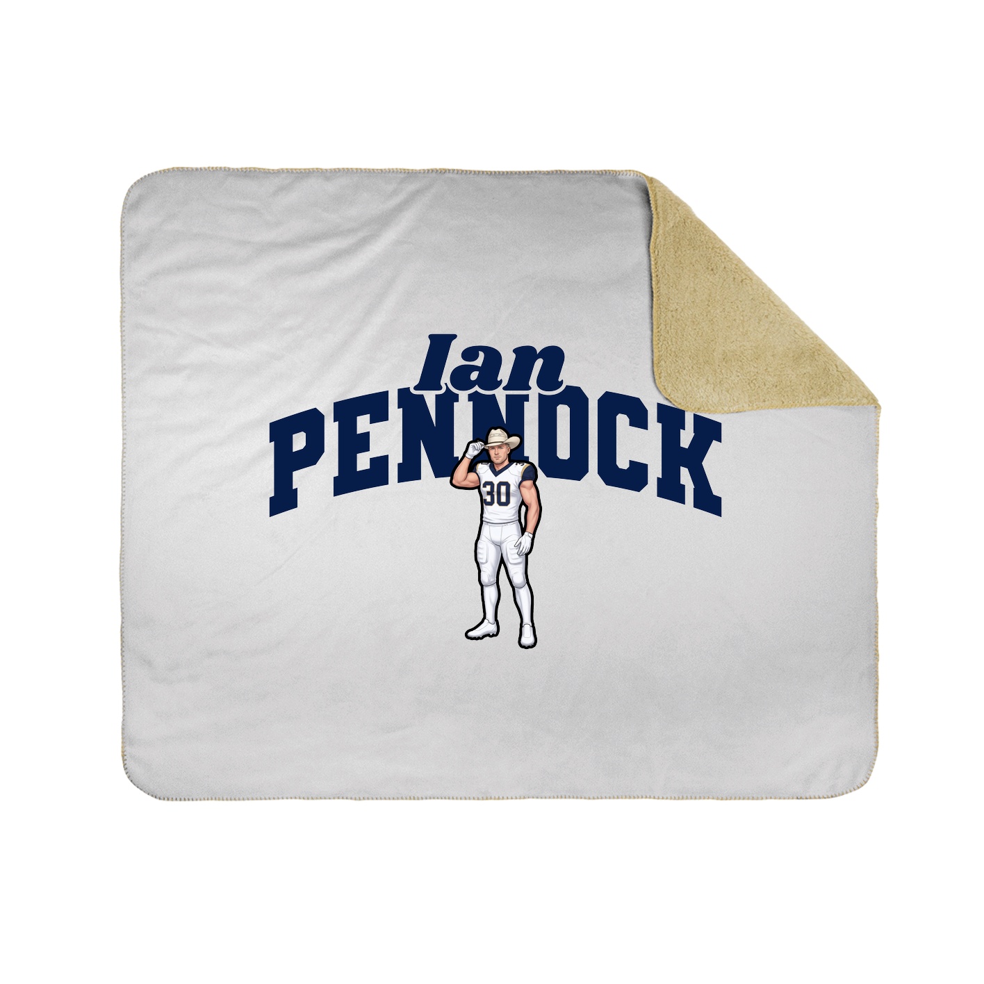 Throw Blanket — Signature Arch in White