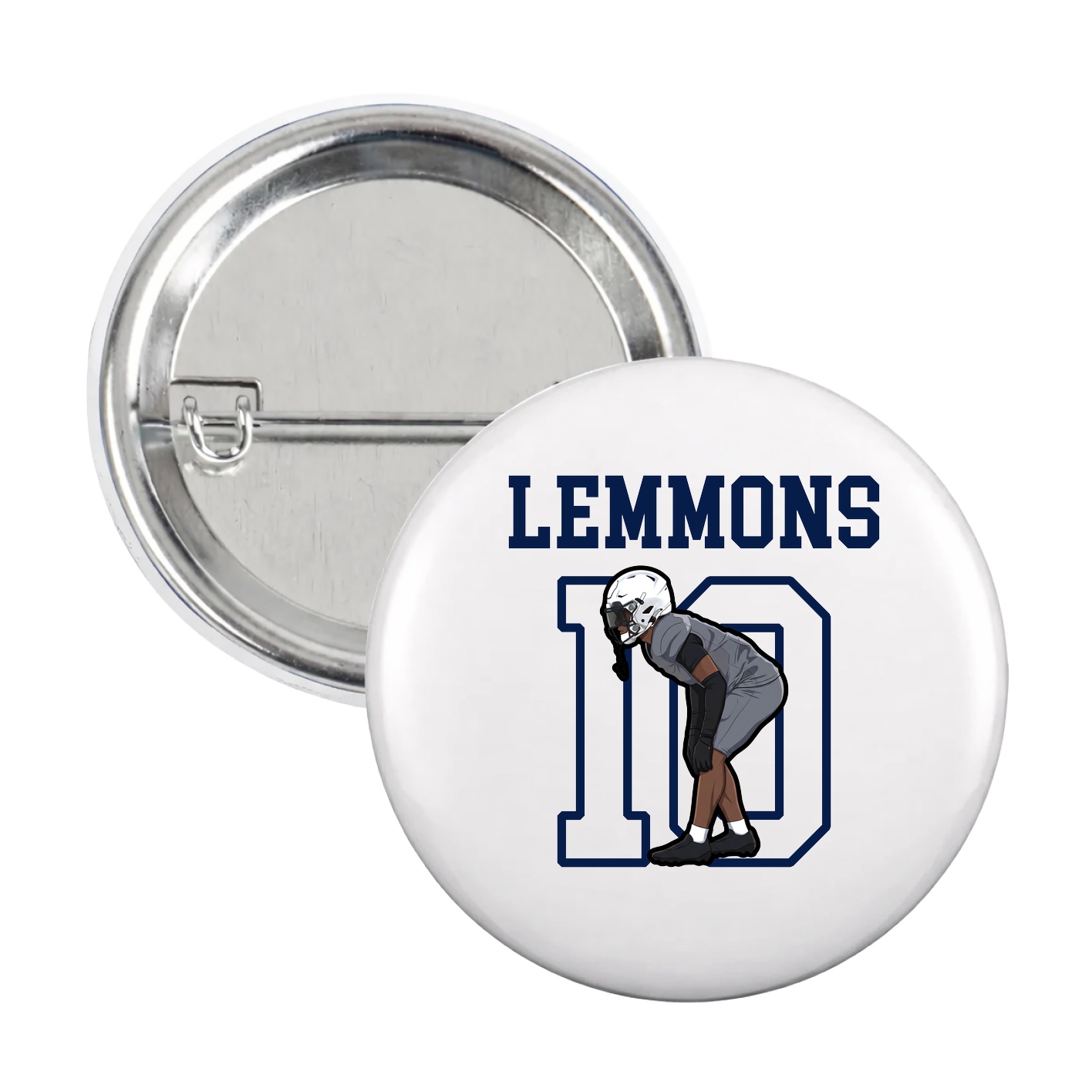 Game Day Button — Shirsey in White
