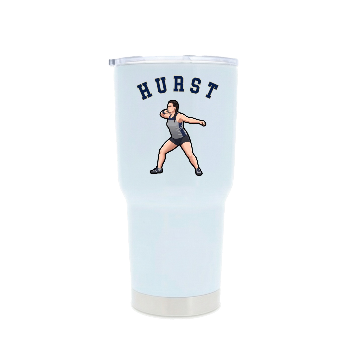 30oz Stainless Steel Tumbler — Shirsey Arch in White