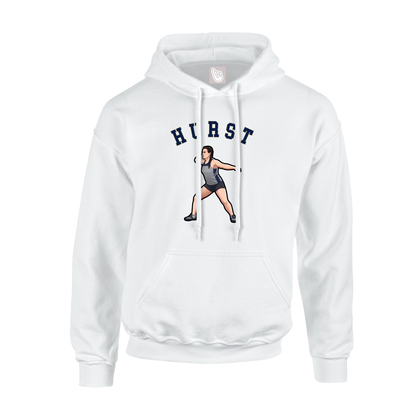 Hoodie — Shirsey Arch in White
