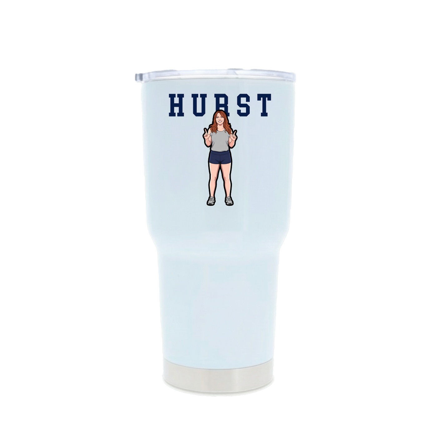 30oz Stainless Steel Tumbler — Shirsey in White