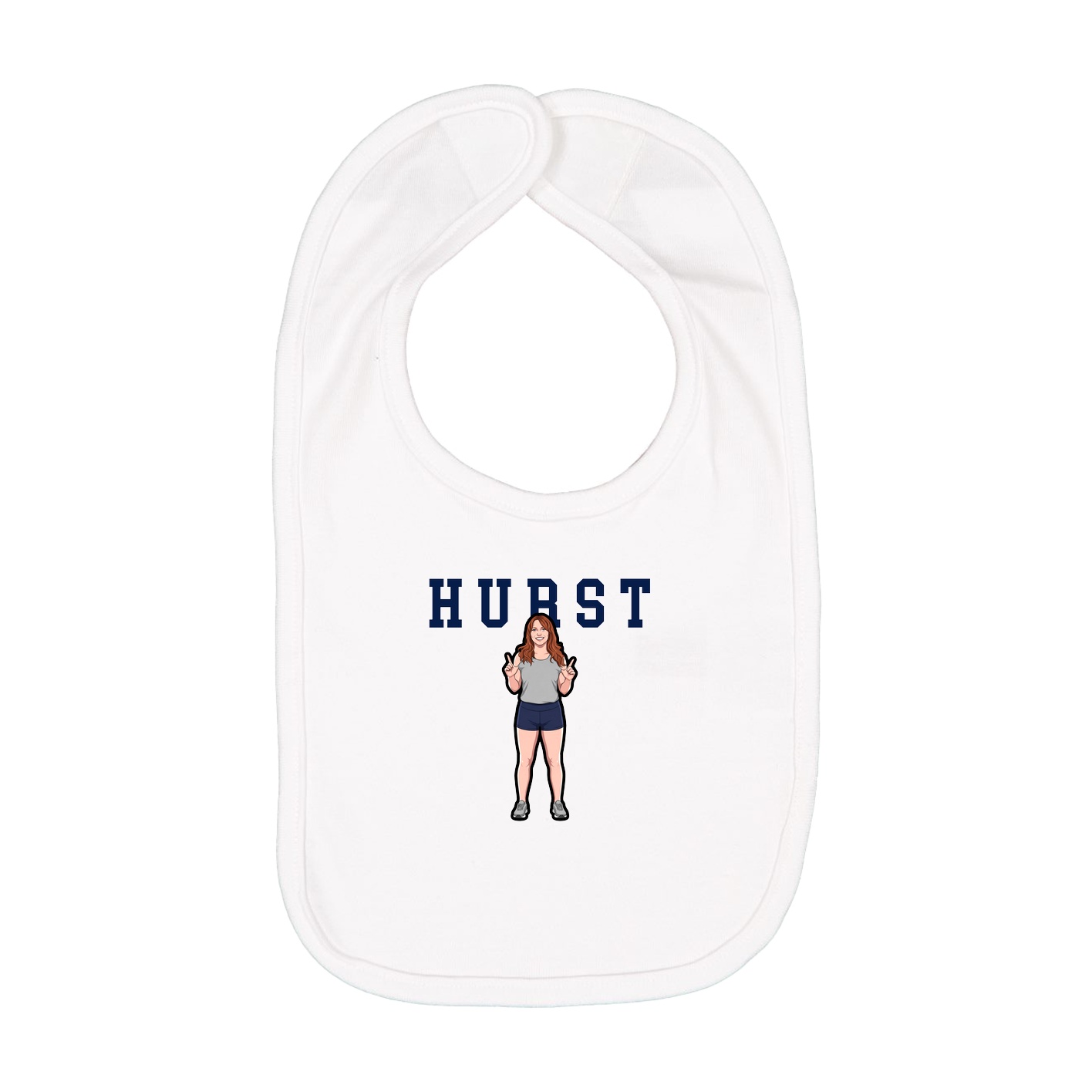 Infant Bib — Shirsey in White