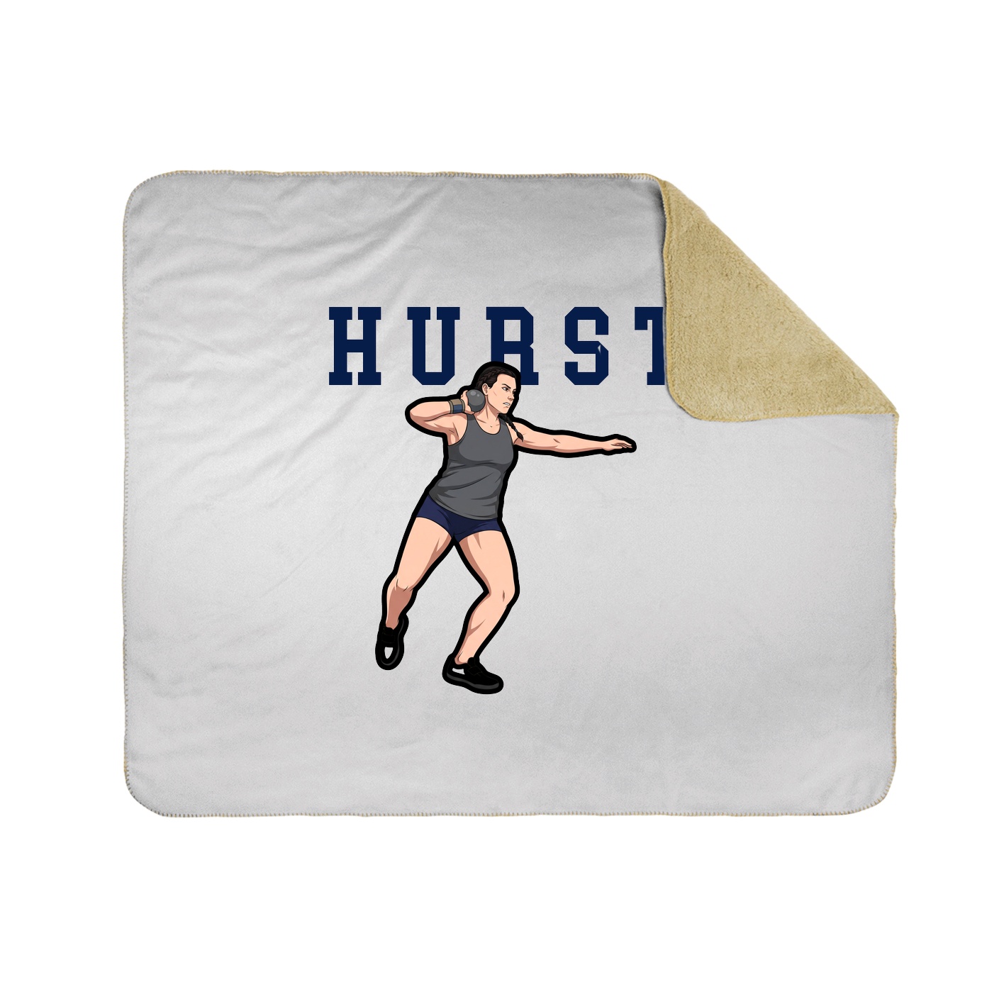 Throw Blanket — Shirsey in White