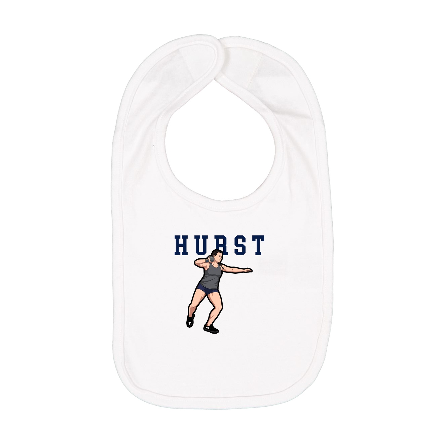 Infant Bib — Shirsey in White
