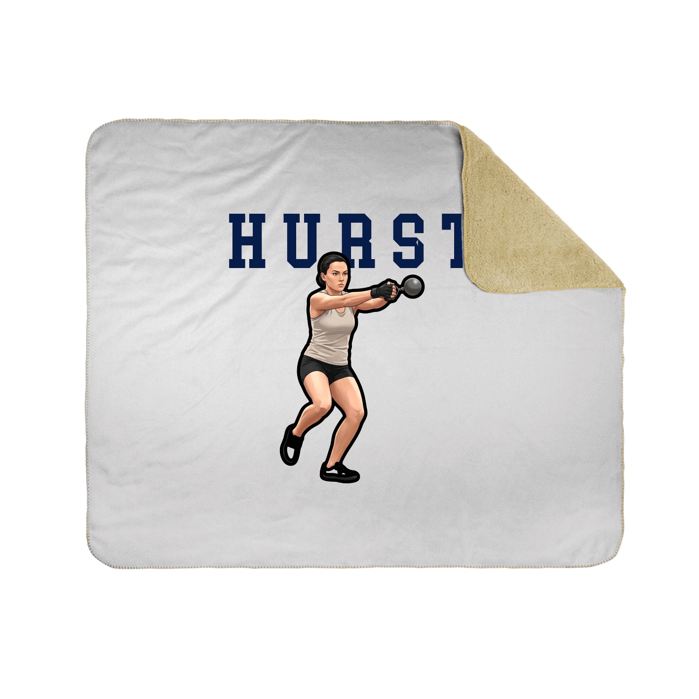 Throw Blanket — Shirsey in White