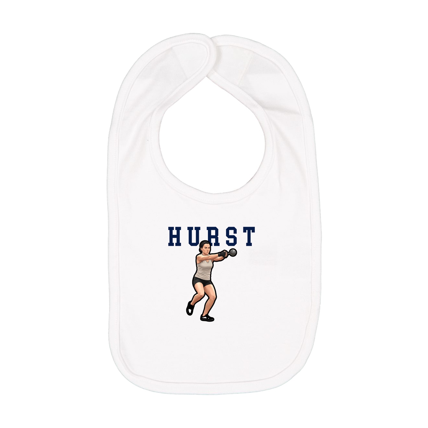 Infant Bib — Shirsey in White