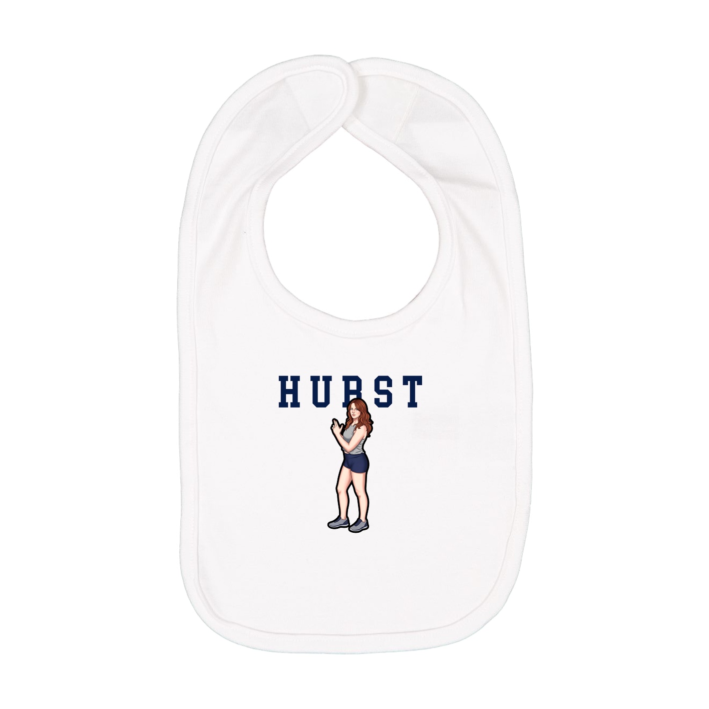 Infant Bib — Shirsey in White