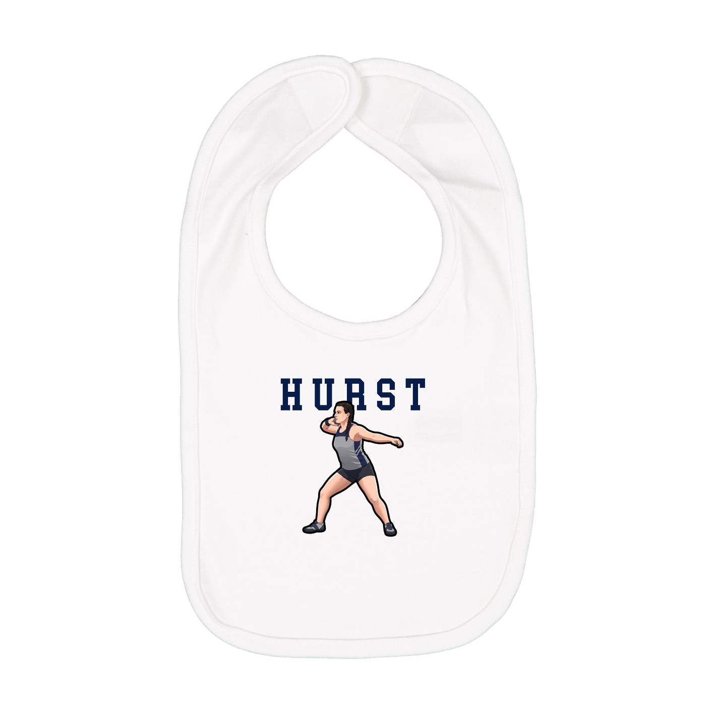 Infant Bib — Shirsey in White