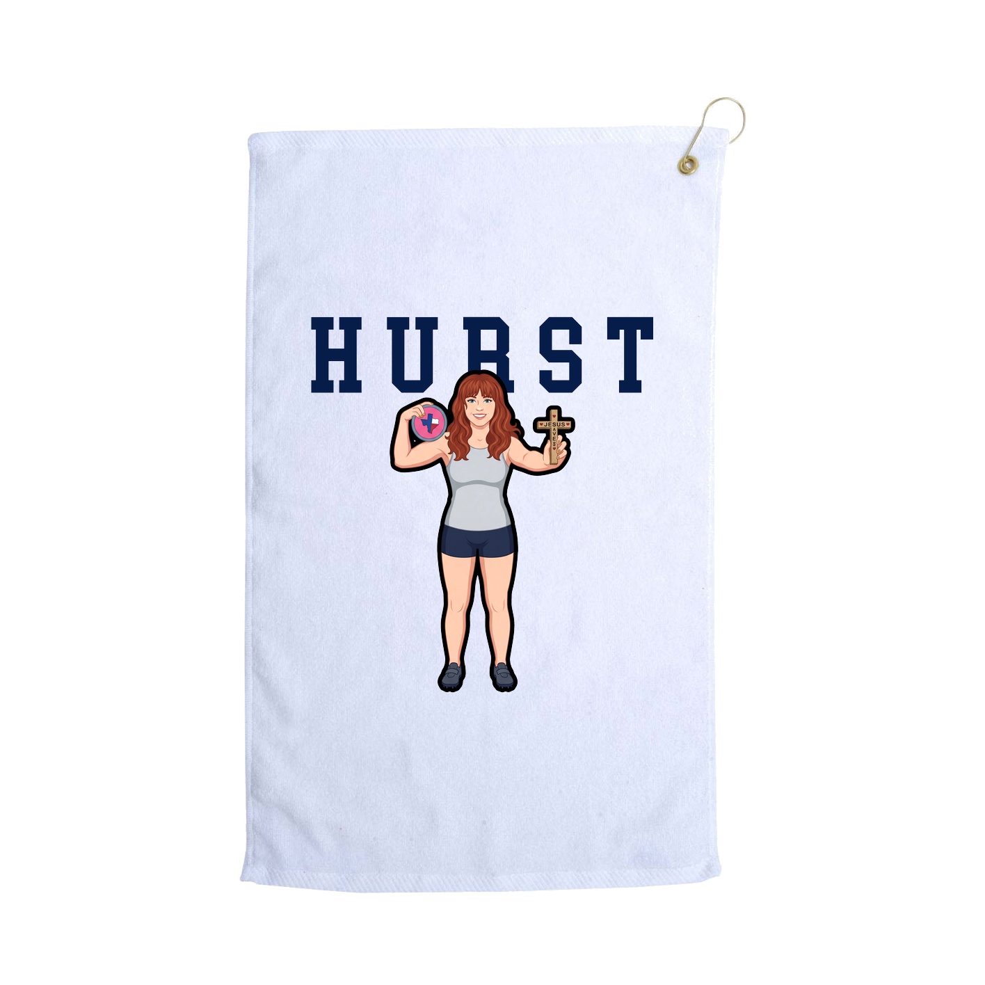 Golf Towel — Shirsey in White