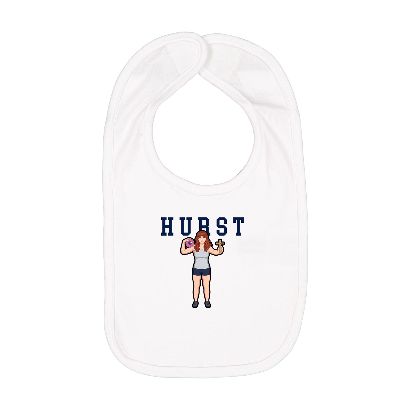 Infant Bib — Shirsey in White