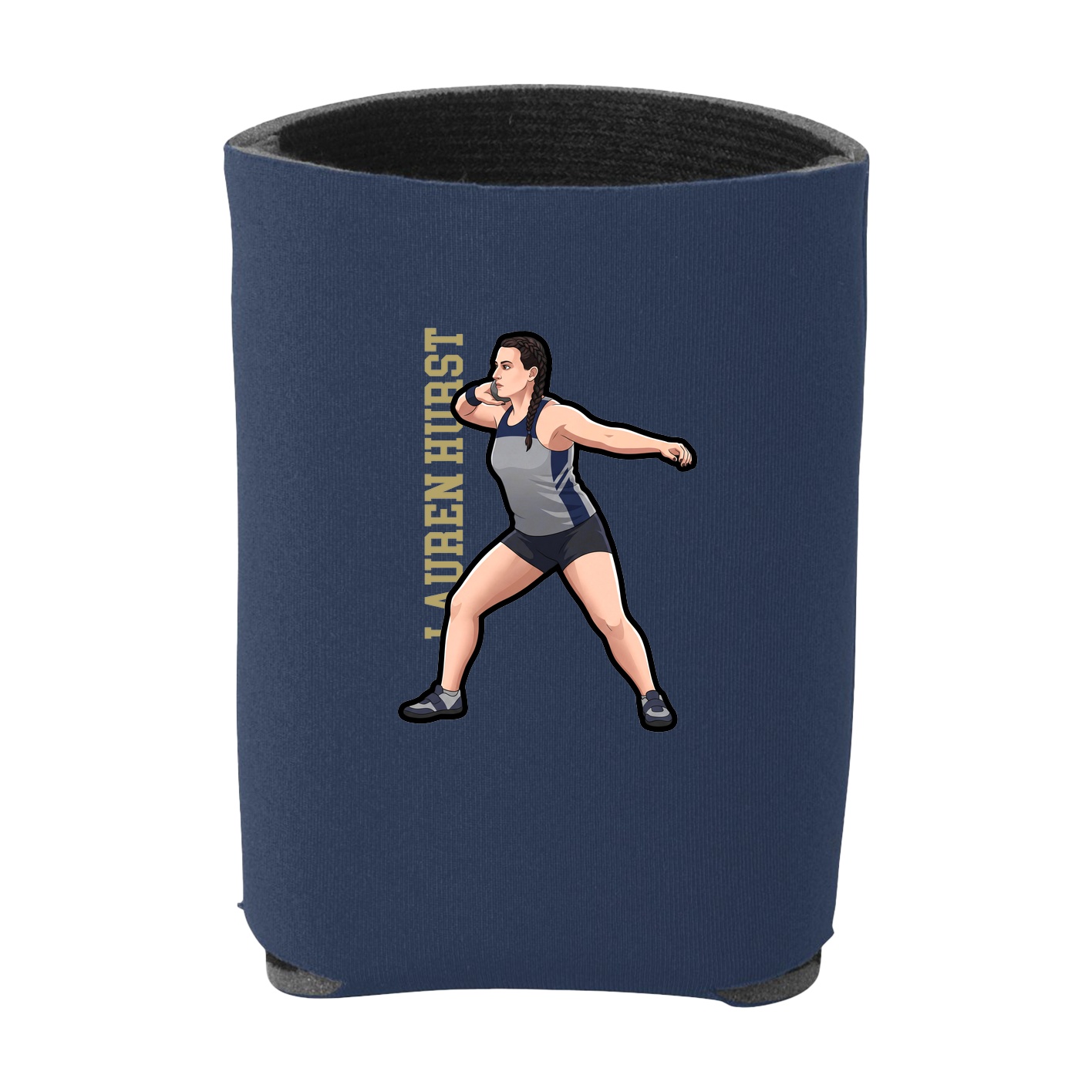 Can Holder — Name Vertical in Navy