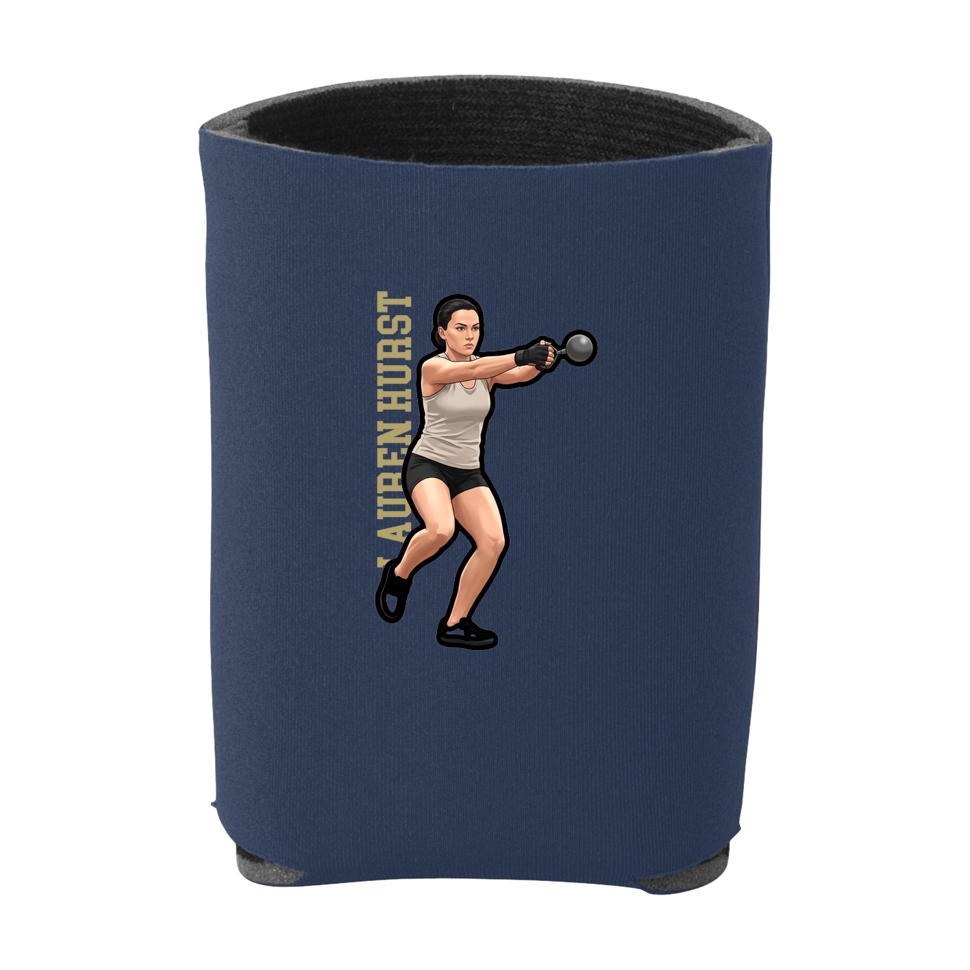 Can Holder — Name Vertical in Navy