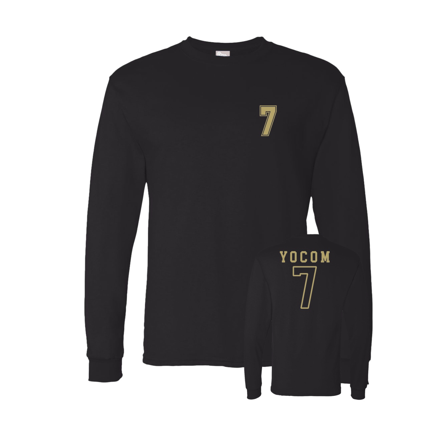 Long Sleeve Tee — Chest Back in Black