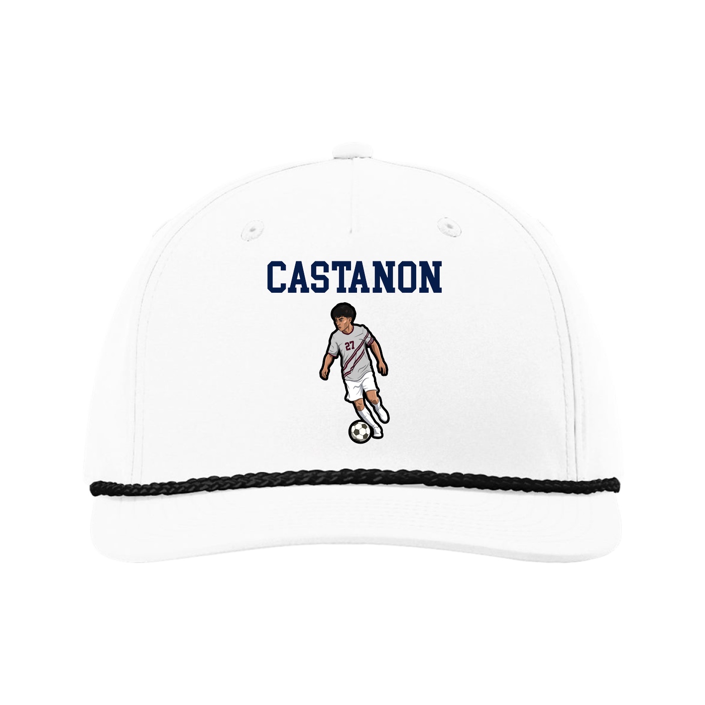 Five-Panel Classic Rope Cap — Shirsey in White