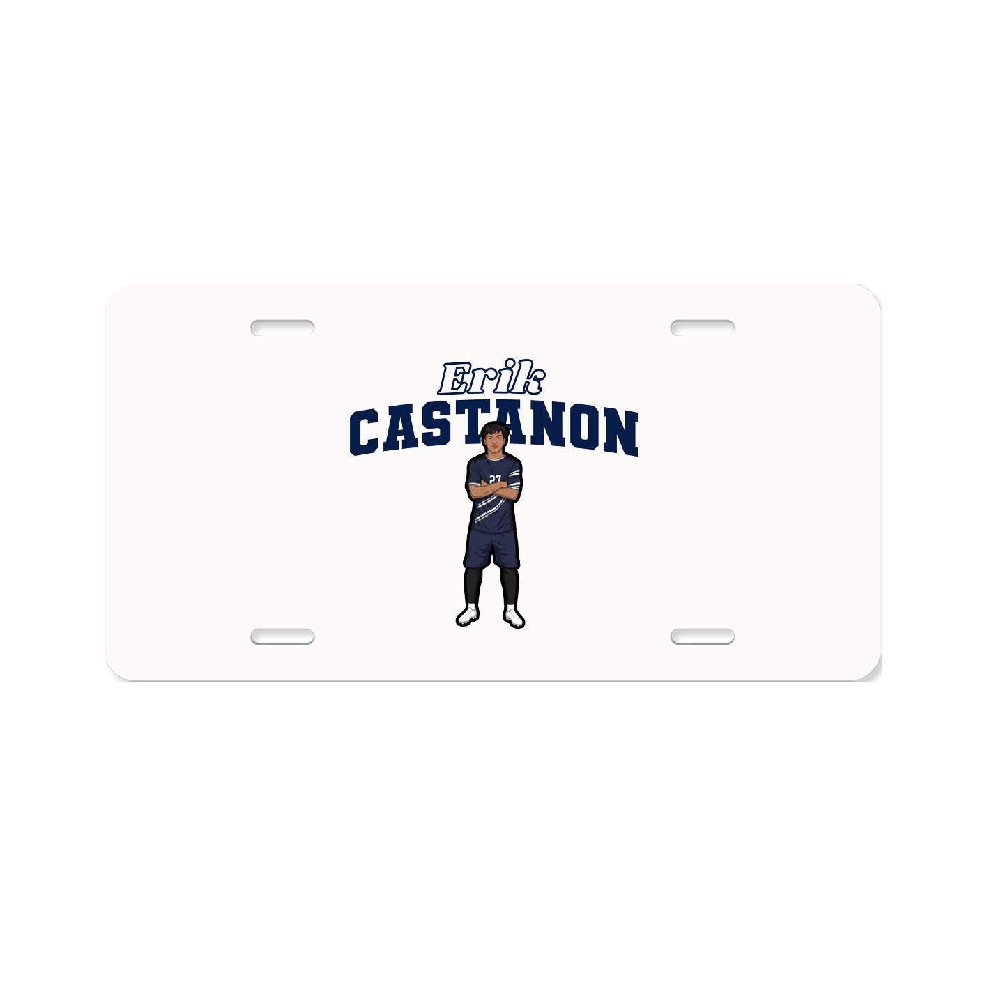 License Plate — Name Arch in Classic