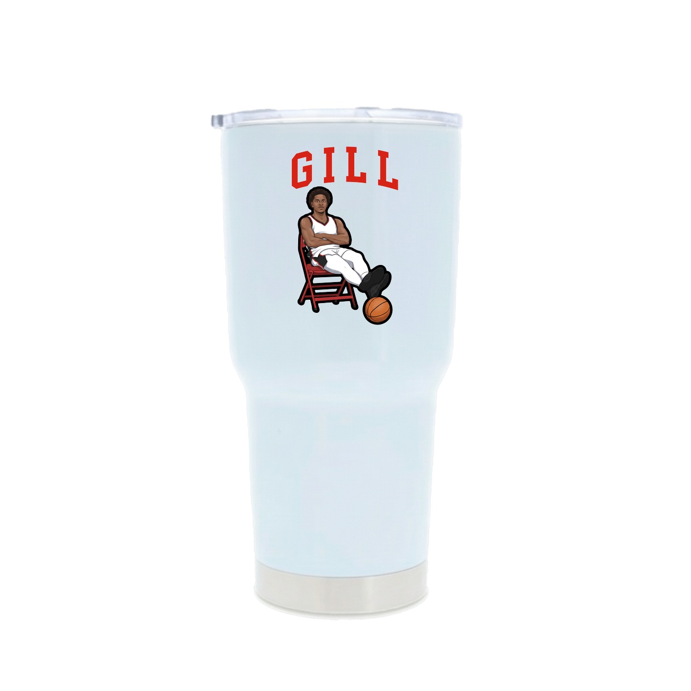 30oz Stainless Steel Tumbler — Shirsey in White