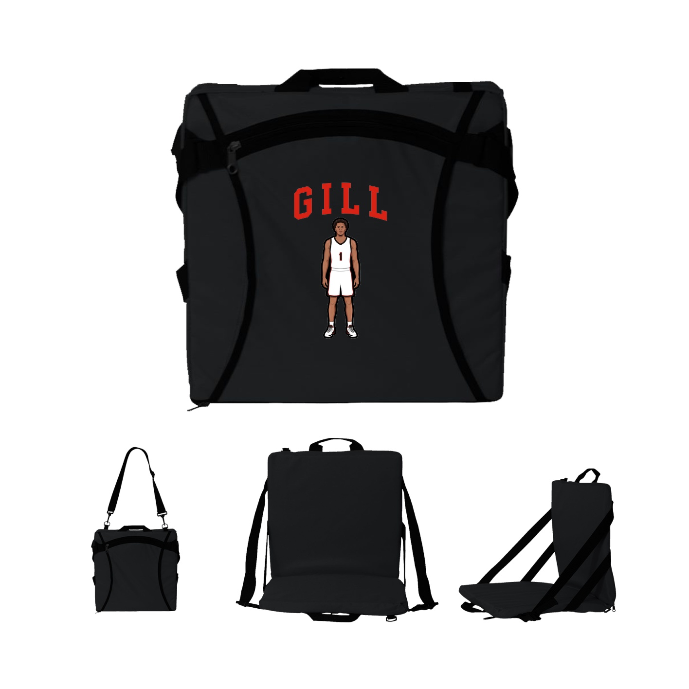 Folding Stadium Seat — Shirsey in Black