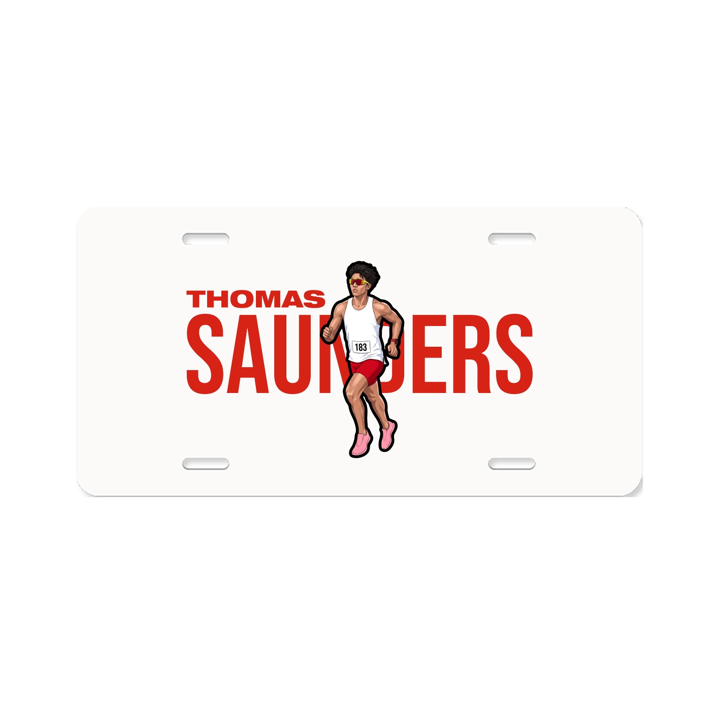 License Plate — Player Name in Classic