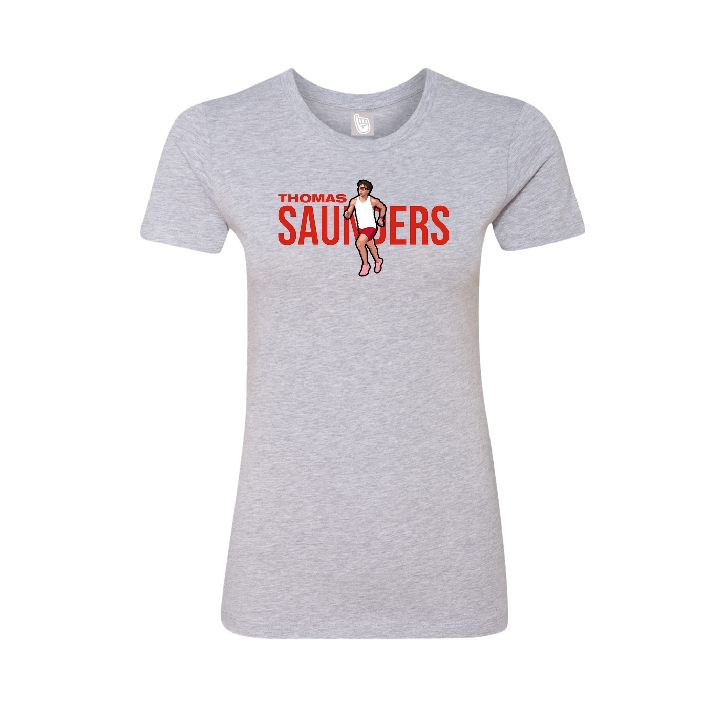 Womens Tee — Player Name in Grey