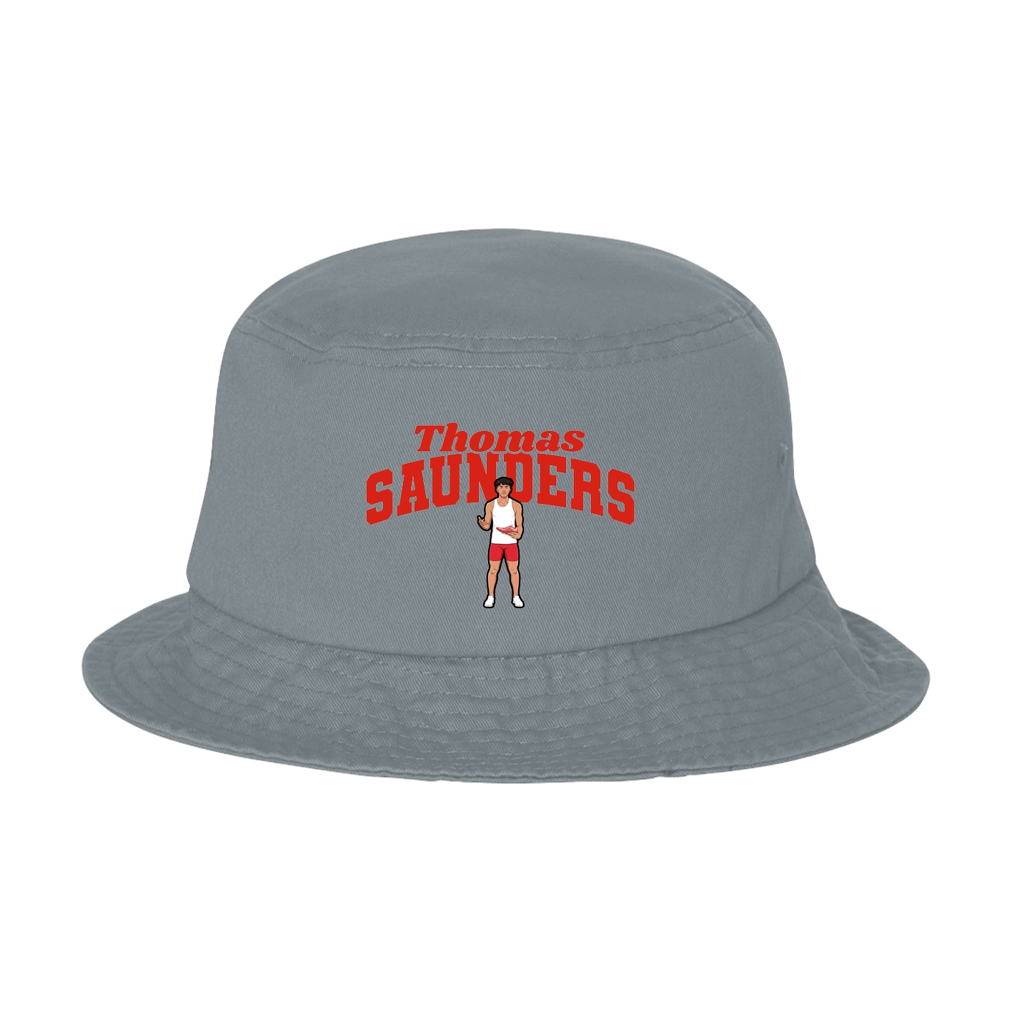 Bucket Cap — Signature Arch in Grey
