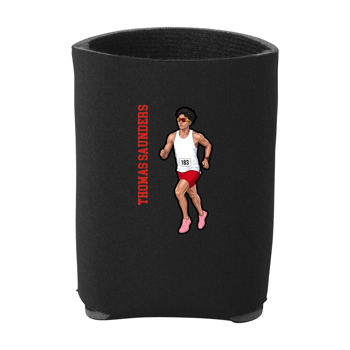 Can Holder — Name Vertical in Black