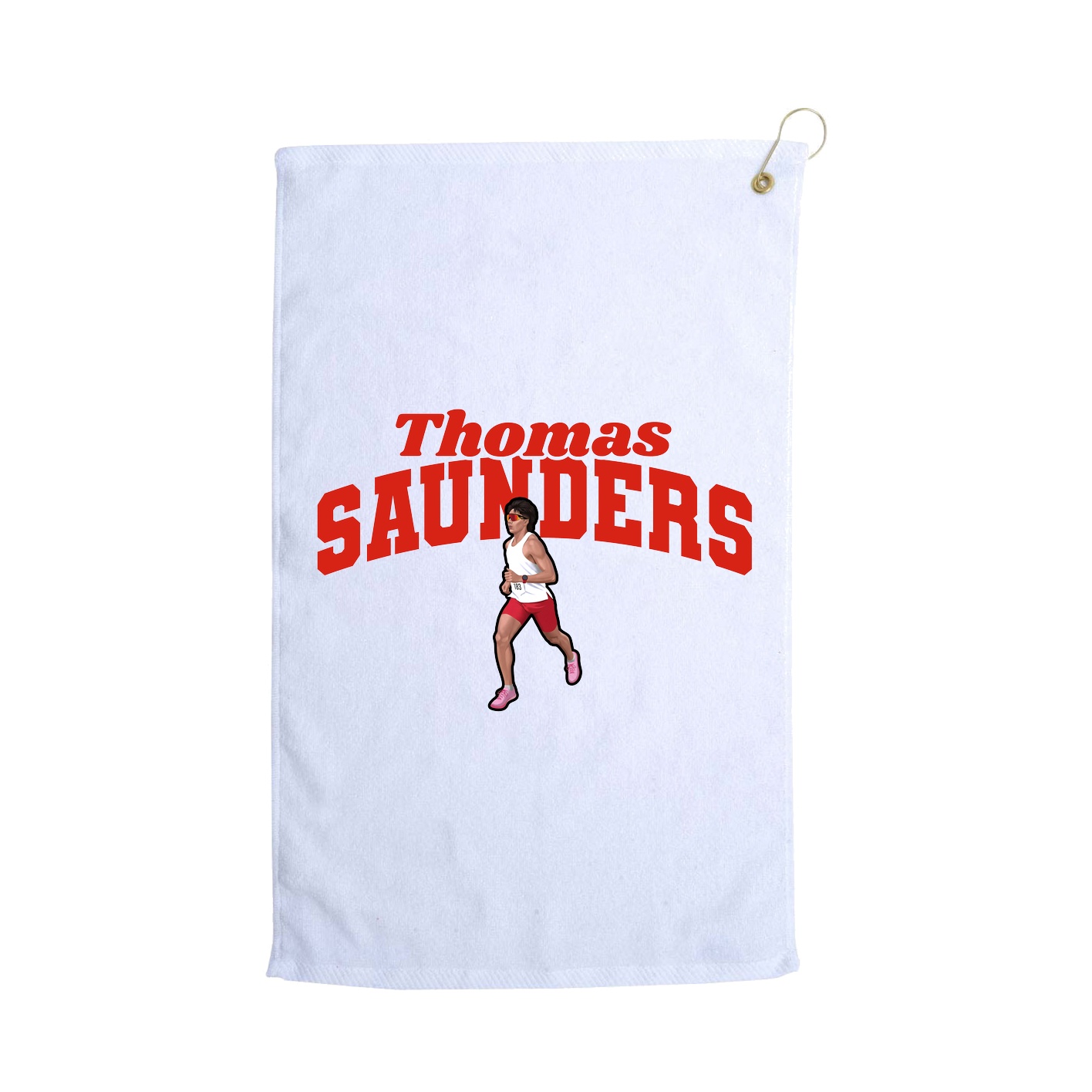 Golf Towel — Signature Arch in White