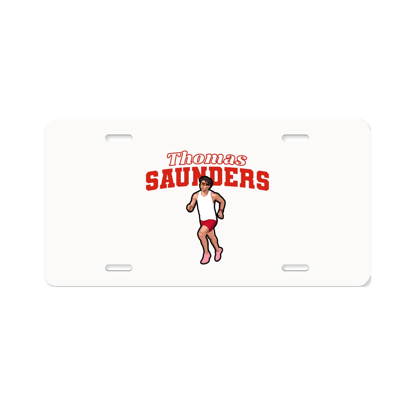 License Plate — Name Arch in Classic