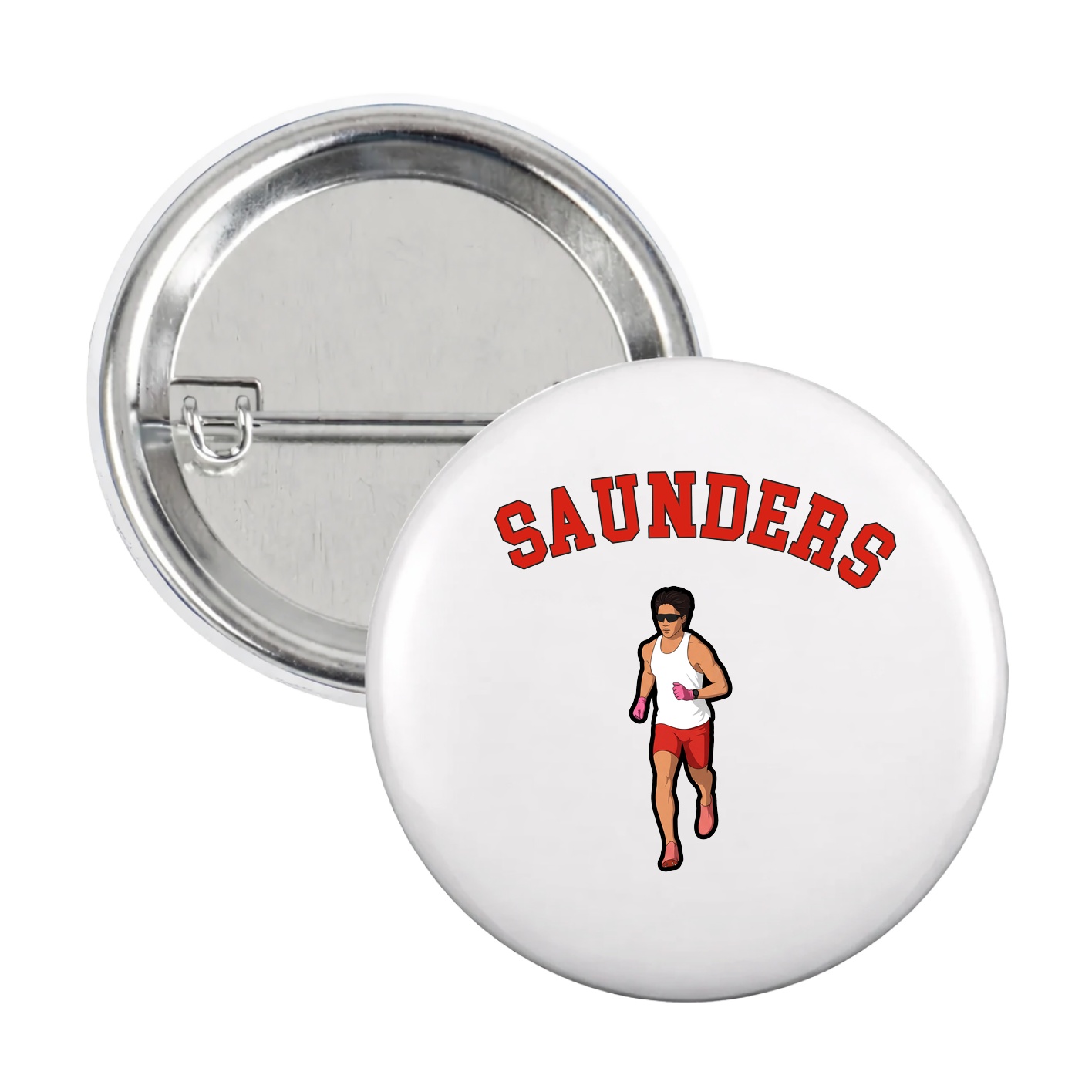 Game Day Button — Shirsey Arch in White