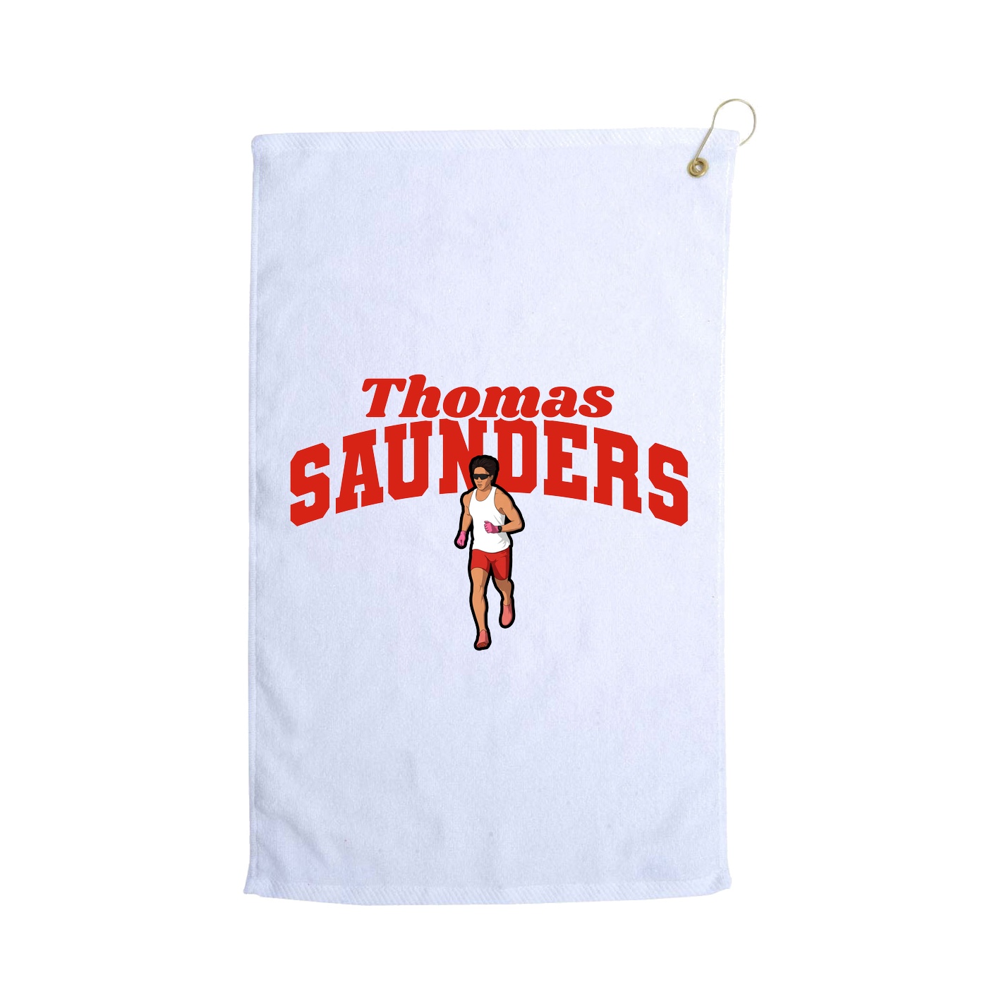 Golf Towel — Signature Arch in White