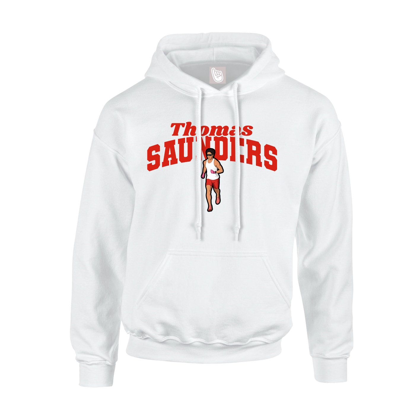 Hoodie — Signature Arch in White