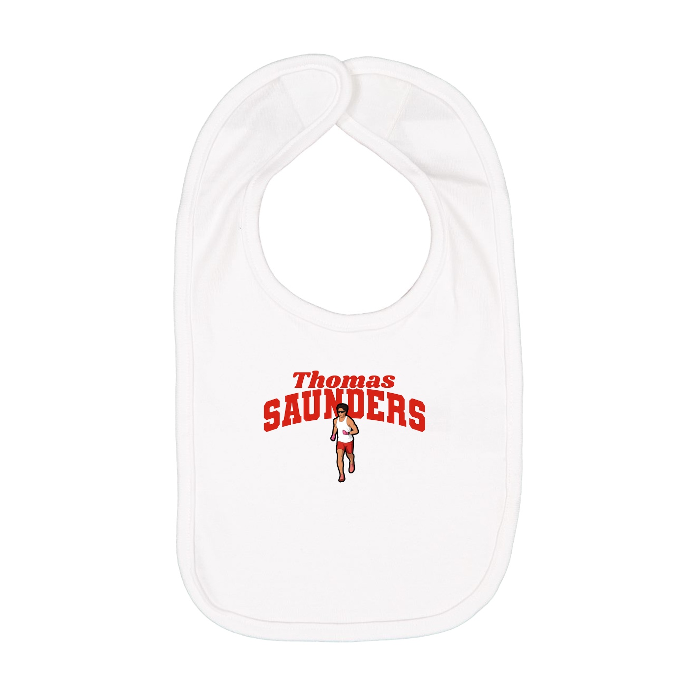 Infant Bib — Signature Arch in White
