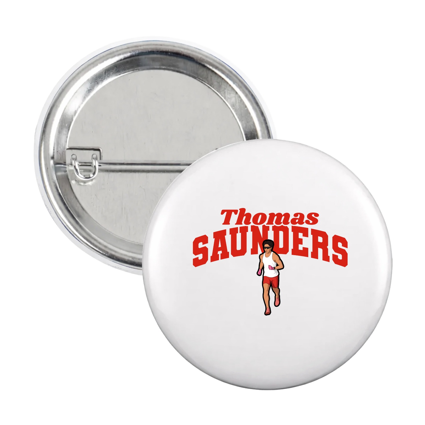 Game Day Button — Signature Arch in White